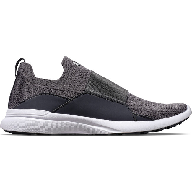 Youth Techloom Bliss Sneakers, Iron & White - Sneakers - 1