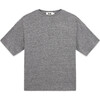 Cashmere T-Shirt, Heather Grey - T-Shirts - 1 - thumbnail