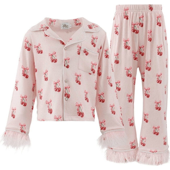 Cherry Bows Soft Feather Set