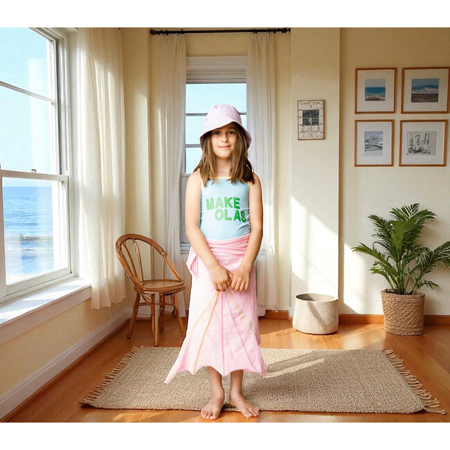 Mermaid Wrap Towel, Pink - Costumes - 3