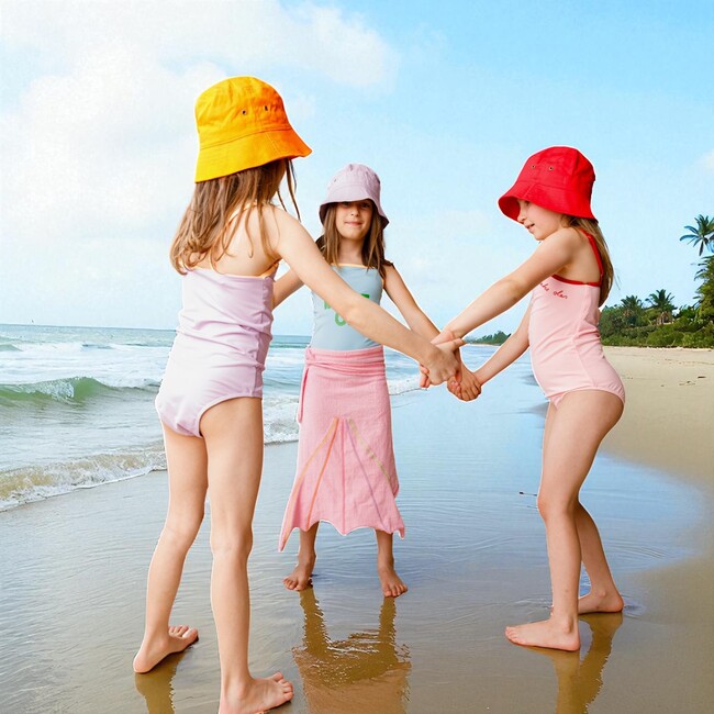 Mermaid Wrap Towel, Pink - Costumes - 6