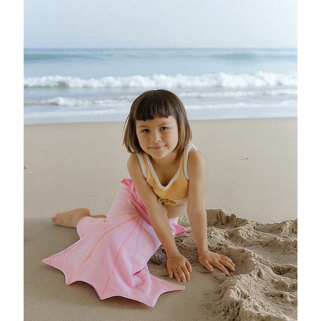 Mermaid Wrap Towel, Pink - Costumes - 8