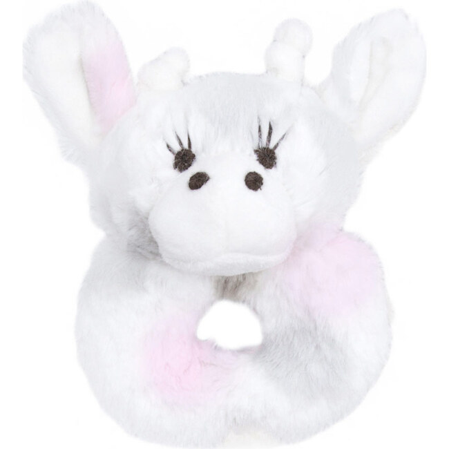 Little Giraffe Rattle, Pink - Rattles - 1