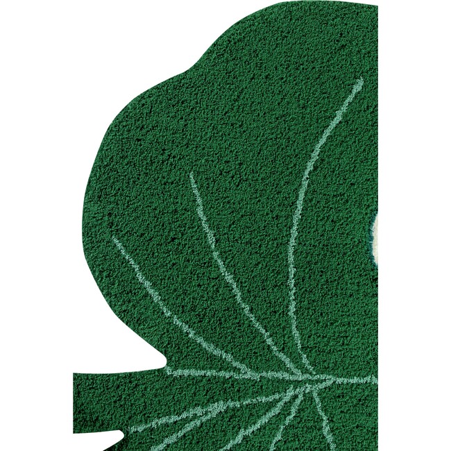 Monstera Leaf Washable Rug, Green - Rugs - 5