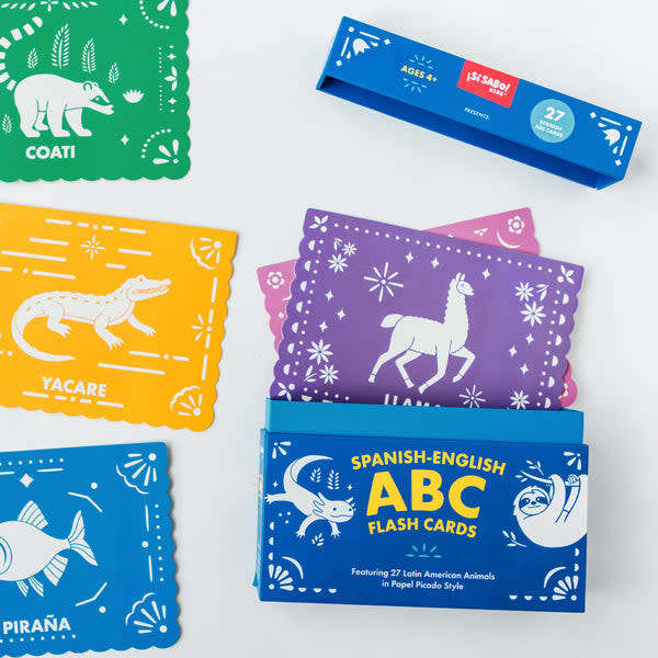 Spanish-English ABC Flash Cards - Educational Toys - 3