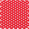 Toddler Amy dress with Lace trim, Flowers in Brilliant Red - Dresses - 6