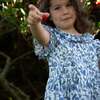 Girls Ana Dress with Ruffles, Vintage Blue - Dresses - 3