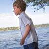 Boys Collar Shirt, Pastel Green and Peach - Polo Shirts - 4 - thumbnail
