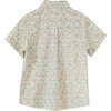 Boys Collar Shirt, Pastel Green and Peach - Polo Shirts - 7 - thumbnail
