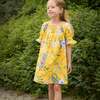 Olivia Smocked Square Neck Dress, Sunshine Paisley - Dresses - 2 - thumbnail