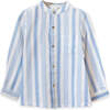 Long Sleeves Shirt, Ocean Stripe - Shirts - 1 - thumbnail