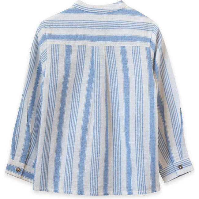 Long Sleeves Shirt, Ocean Stripe - Shirts - 2