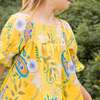 Olivia Smocked Square Neck Dress, Sunshine Paisley - Dresses - 5 - thumbnail