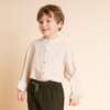 Long Sleeves Shirt, Oatmeal Stripe - Shirts - 3