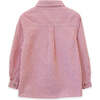 Collar Long Sleeves Shirt, Red Stripe - Shirts - 3