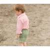 Collar Long Sleeves Shirt, Red Stripe - Shirts - 4