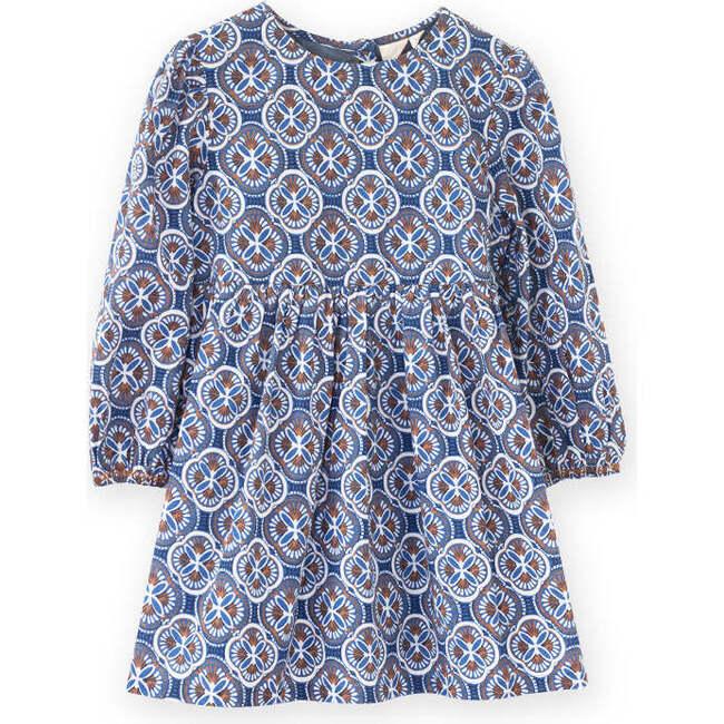 Phoebe Dress, Blue Mosaic - Dresses - 1