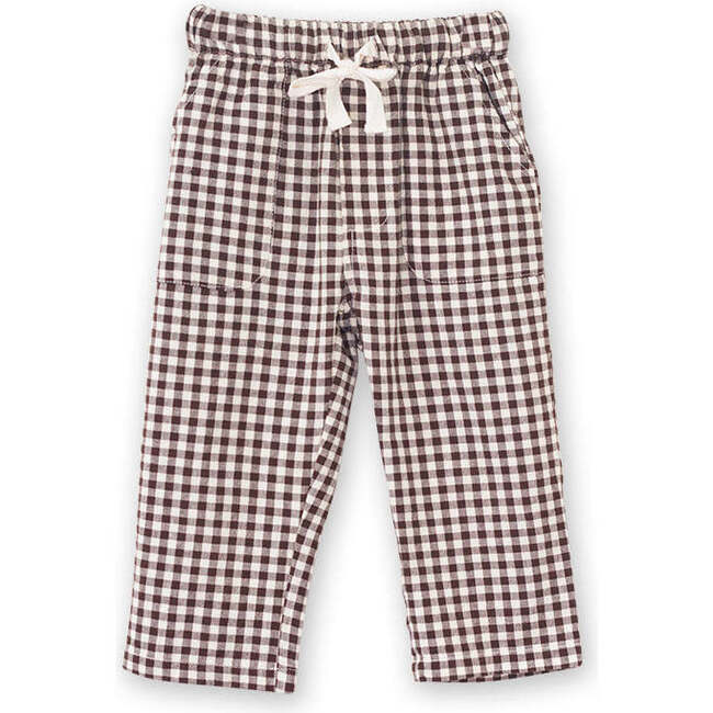 Baby Pants, Walnut Check - Pants - 1