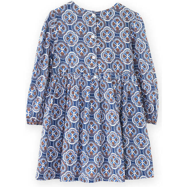 Phoebe Dress, Blue Mosaic - Dresses - 4