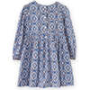 Phoebe Dress, Blue Mosaic - Dresses - 4