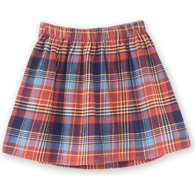 Coral Skirt, Rust Plaid - Skirts - 3
