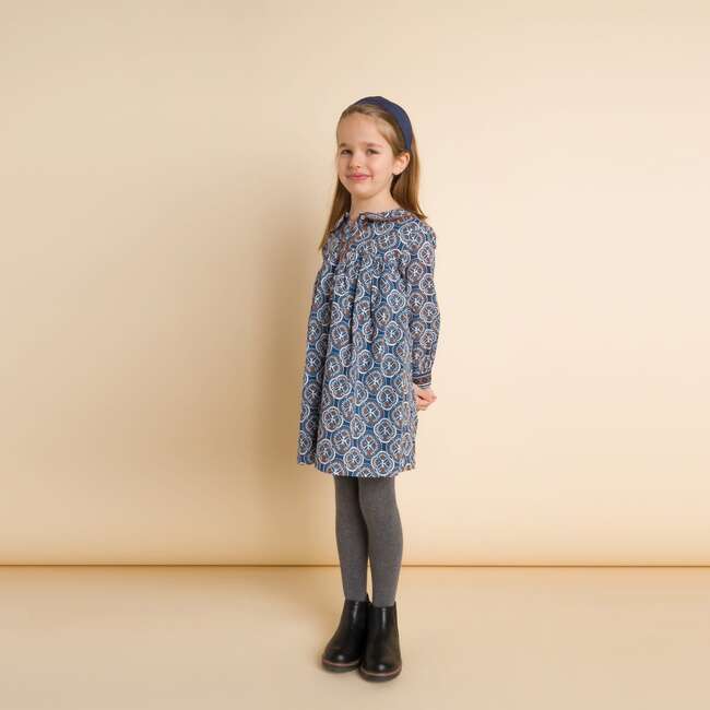 Amelia Dress, Blue Mosaic - Dresses - 2