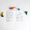 Non-Toxic Finger Crayons With Coloring Book, Stickers + Tote, Green - Coloring - 5