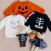 Jack-o-lantern Sweater, Cream - Sweaters - 3