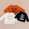 Jack-o-lantern Sweater, Cream - Sweaters - 4