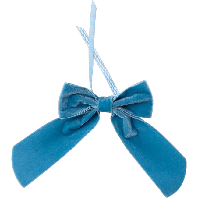 Velvet Napkin Bow, Light Blue