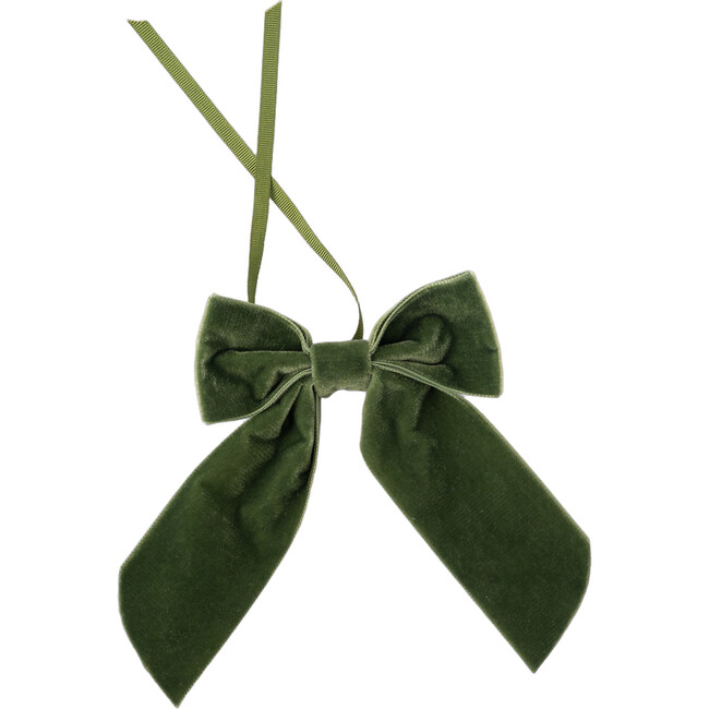 Velvet Napkin Bow, Green