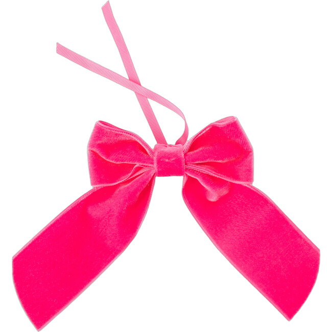 Velvet Napkin Bow, Hot Pink