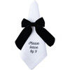 Please Leave by 9 Dinner Napkins, Black - Tabletop - 2