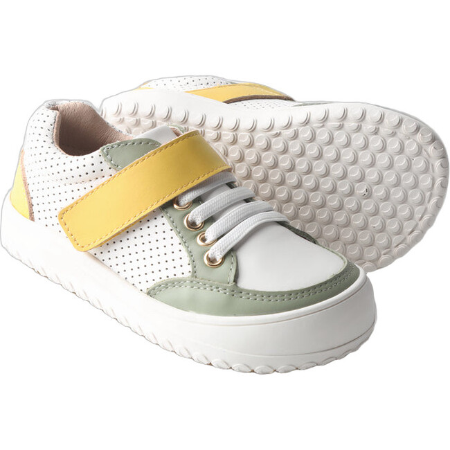 The Play Perfect Low Top Sneaker, Green & Yellow