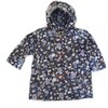 Raincoat Shell, Navy Flower - Raincoats - 1 - thumbnail