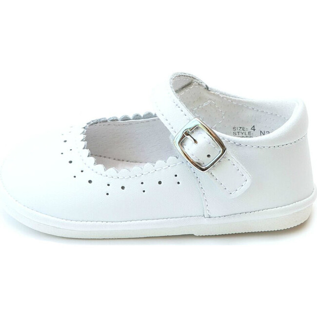 Scarlett Scalloped Mary Jane, White (Baby) - Mary Janes - 2