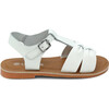 Calista Ruched Sandal, White - Sandals - 2