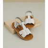 Calista Ruched Sandal, White - Sandals - 3
