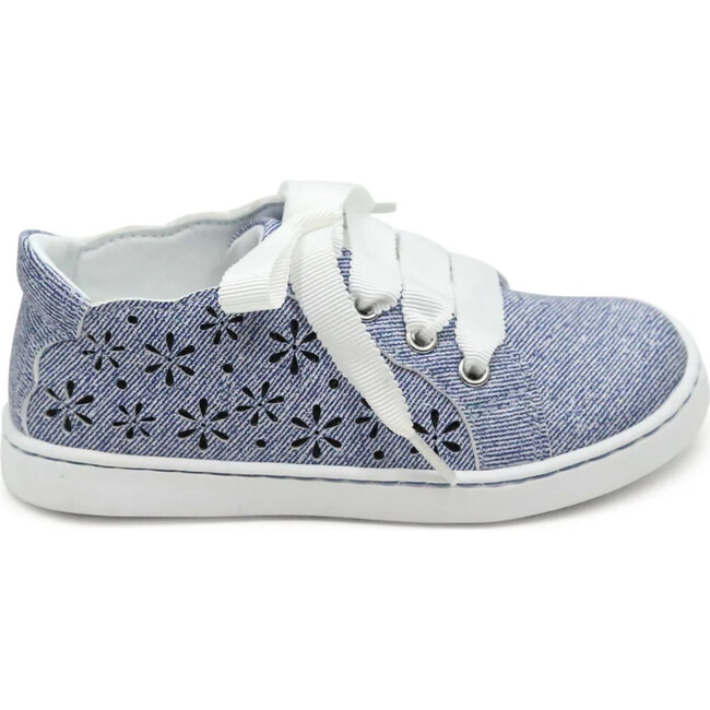 Denise Cut Out Sneaker, Denim - Sneakers - 2