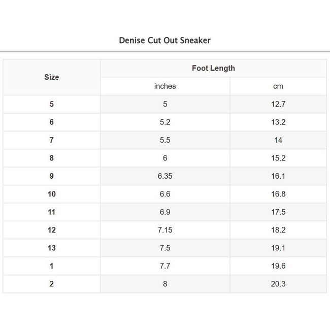 Denise Cut Out Sneaker, Denim - Sneakers - 4