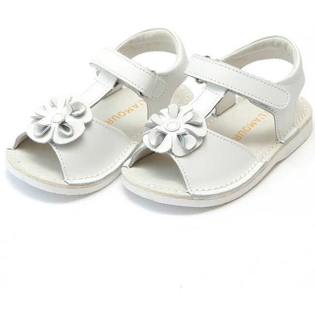 Suzanne T-Strap Sandal, White