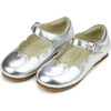 Sonia Scalloped Flat, Silver - Flats - 1 - thumbnail