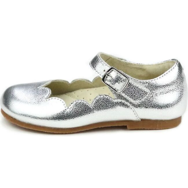 Sonia Scalloped Flat, Silver - Flats - 3