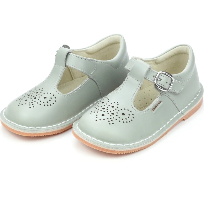 Ollie T-Strap Leather Mary Jane, Sage