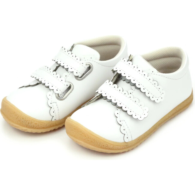 Marisa Scalloped Sneaker, White