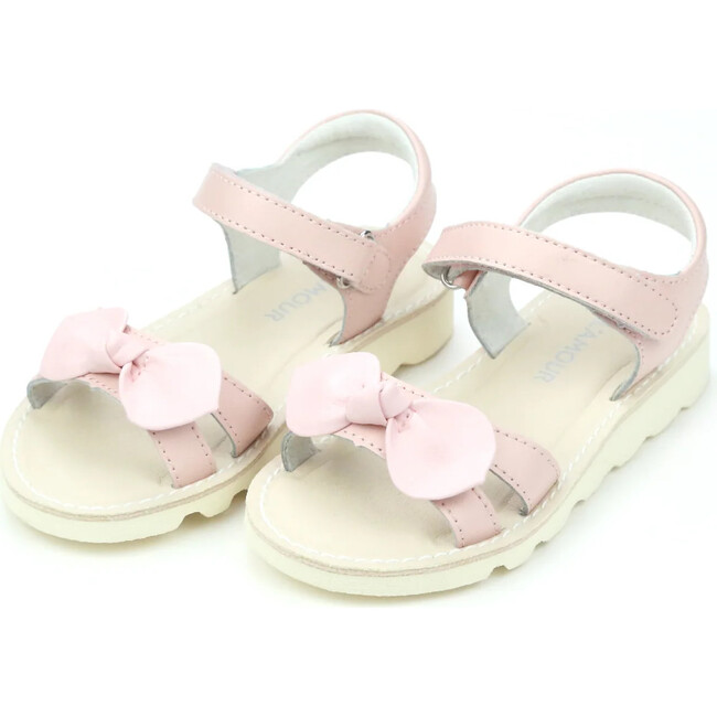 Leigh Knotted Bow Sandal, Pink