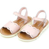 Ella Scalloped Sandal, Pink - Sandals - 1 - thumbnail