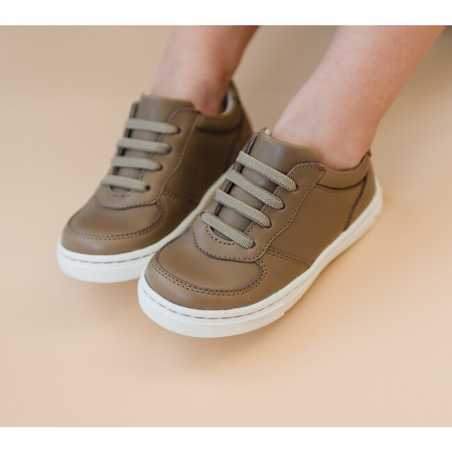 Grayson Elastic Lace Sneaker, Mocha - Sneakers - 2