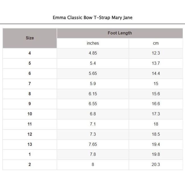 Emma Classic Bow T-Strap Mary Jane, Navy - Flats - 4