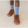 Tuck Mid-Top Lace Up Shoe, Cognac - Loafers - 3